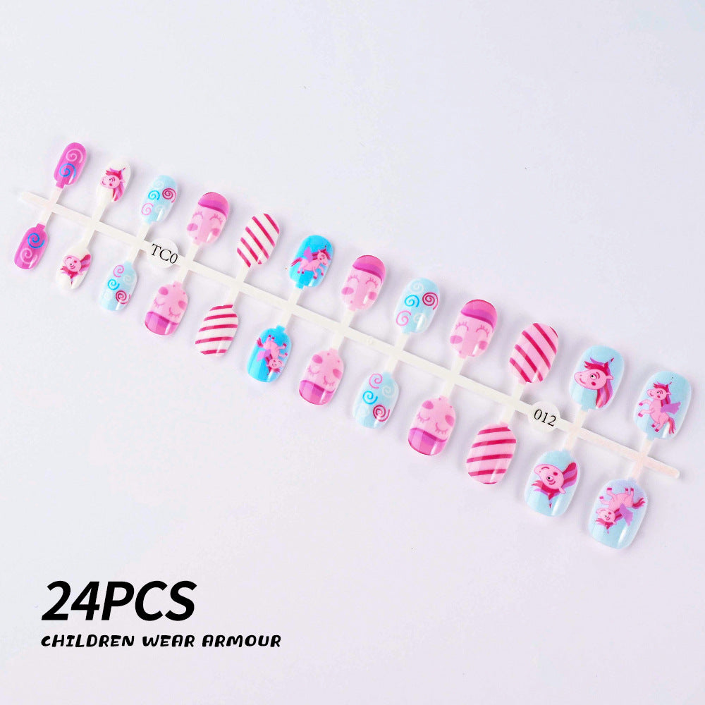 Siopsrl | Children's Fun-Themed Press-On Nail Set Siopsrl