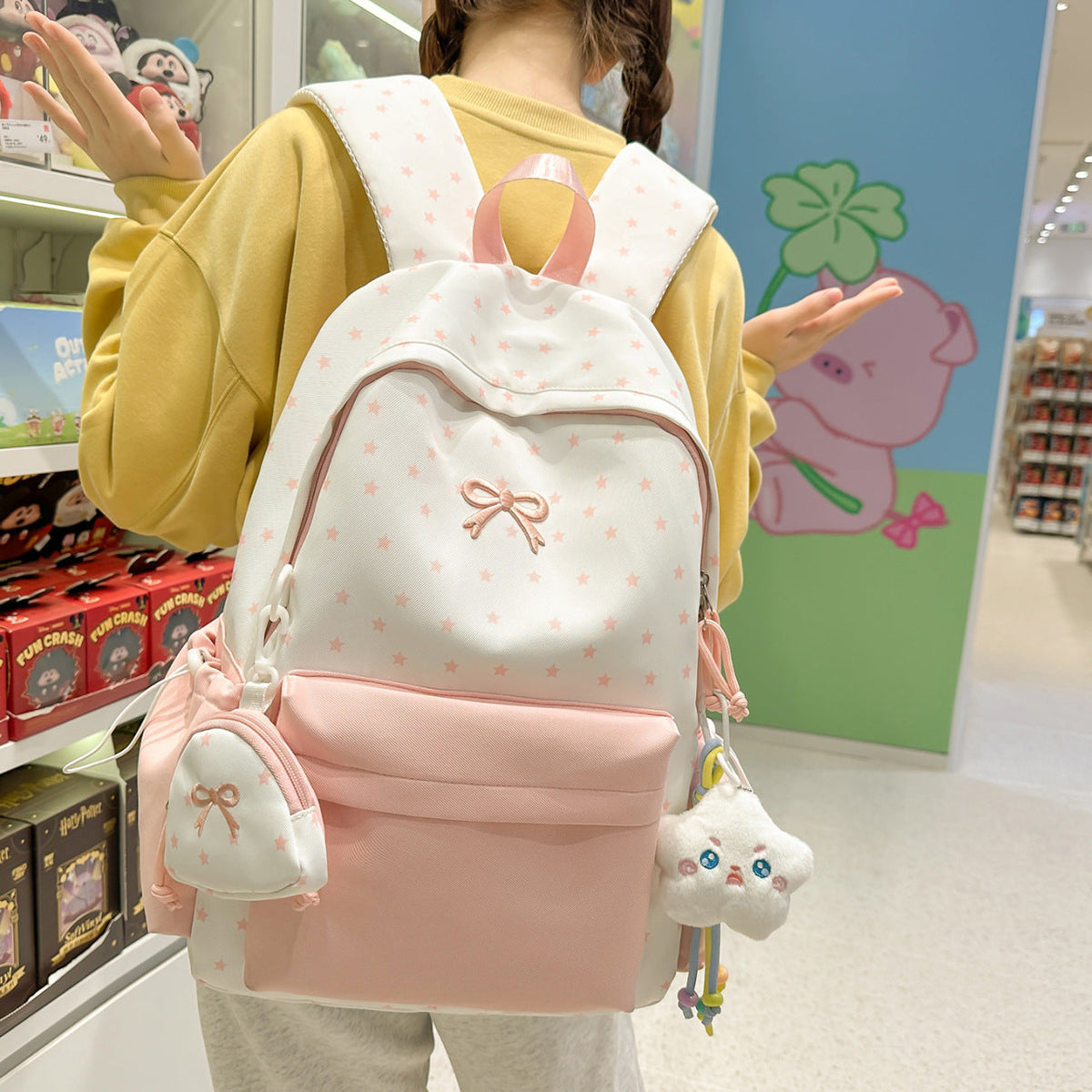 Siopsrl | Playful Bow-Embellished Backpack Siopsrl