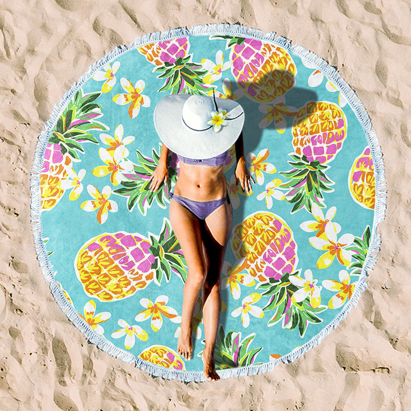 Siopsrl | Rundstrand towel with unique sunset design Siopsrl