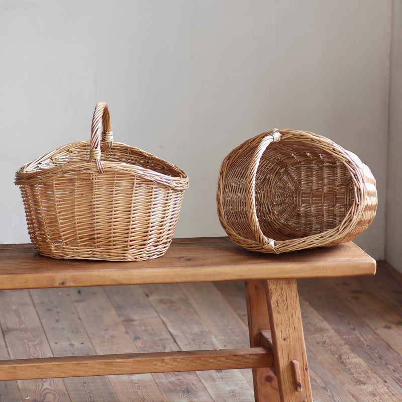 Storage basket made of natural rattan Siopsrl
