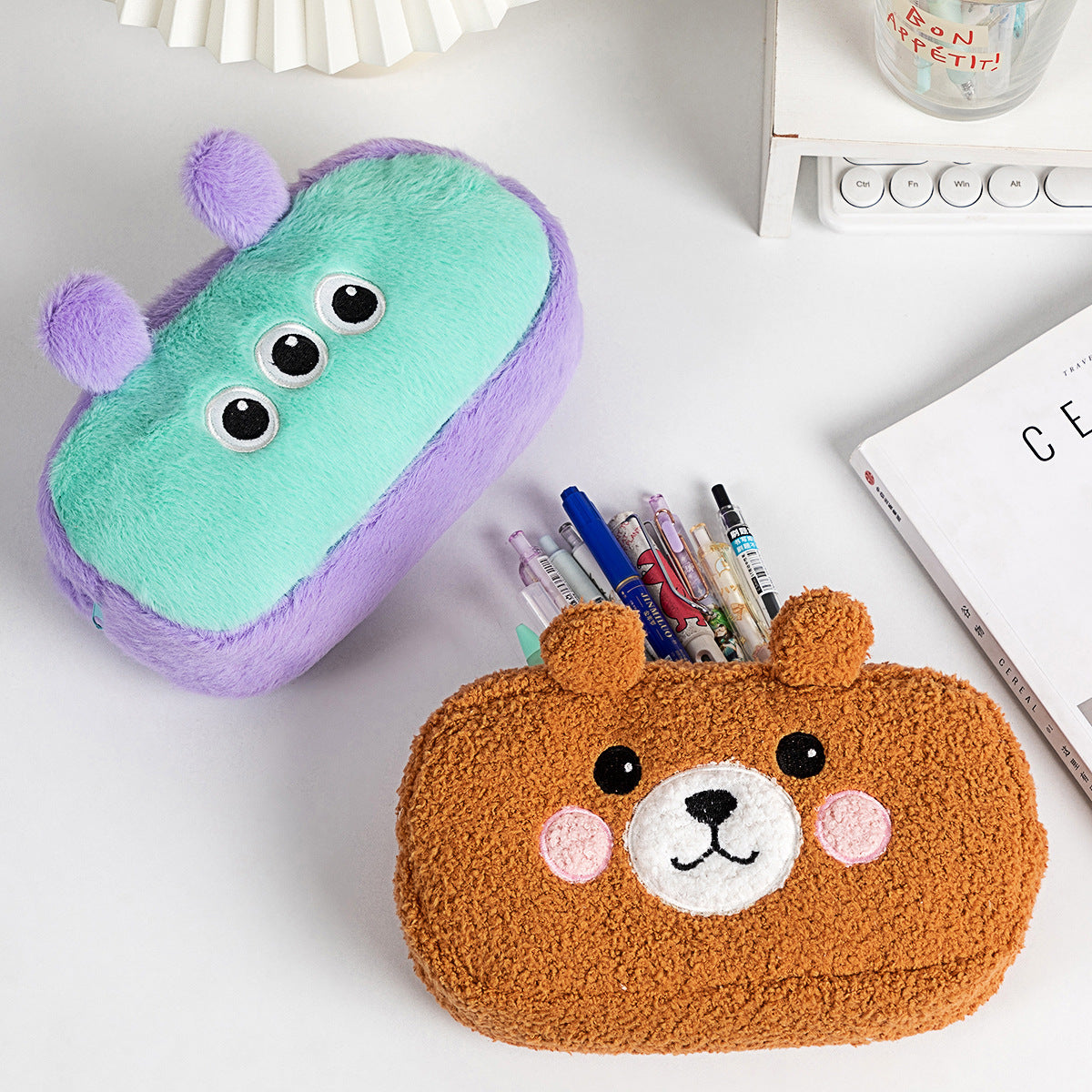 Siopsrl | Plush Cartoon Pencil Case Siopsrl