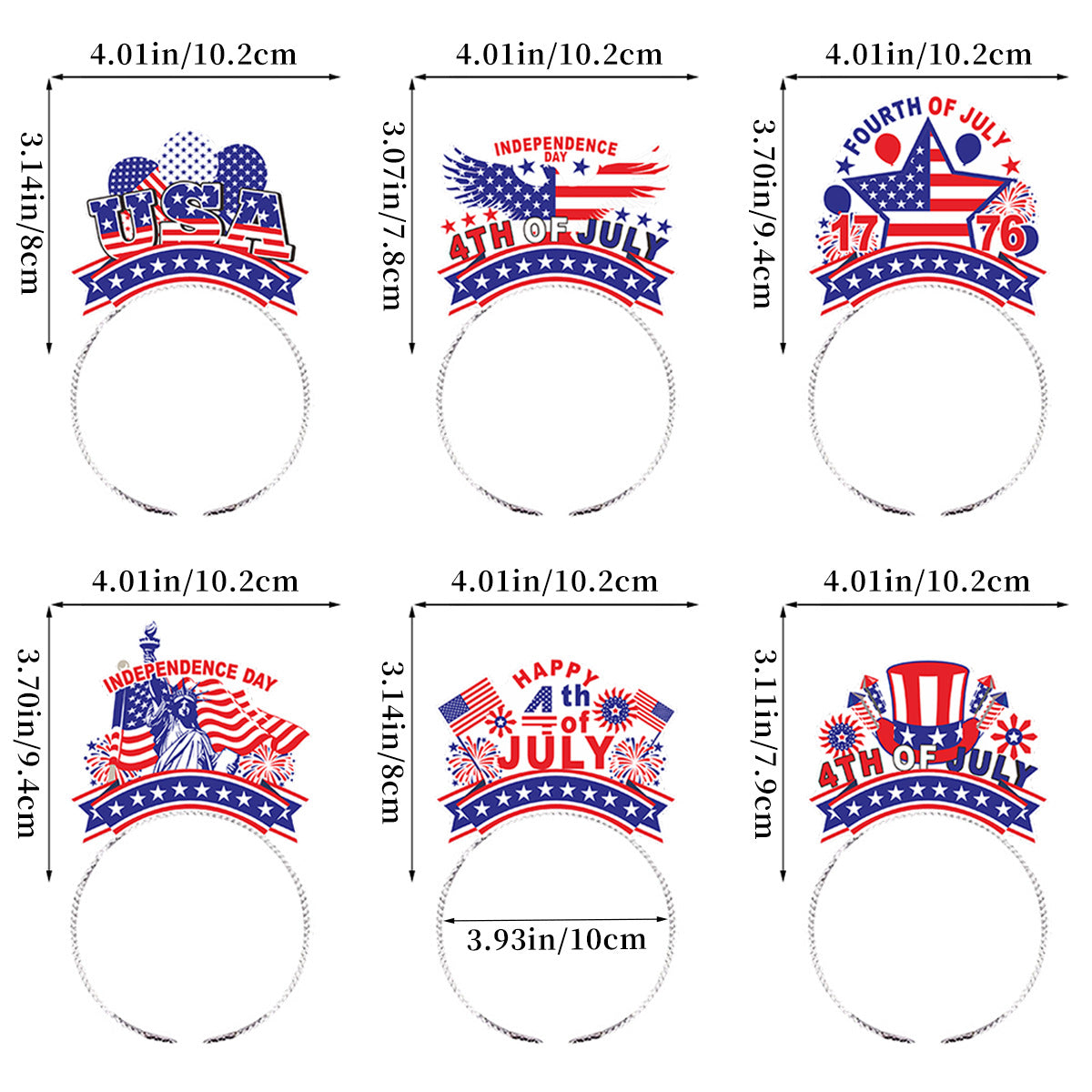 Women's festive headband collection for Independence Day Siopsrl
