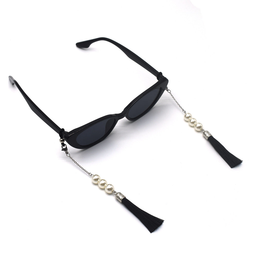 Elegant Tassel Pearl Eyewear Holder Siopsrl