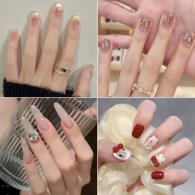 Siopsrl | Elegant Botanical Press-On Nails Siopsrl