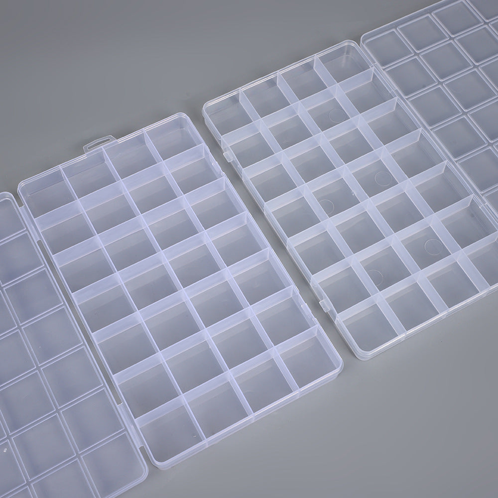 Transparent Multi-Compartment Storage Organizer Box Siopsrl