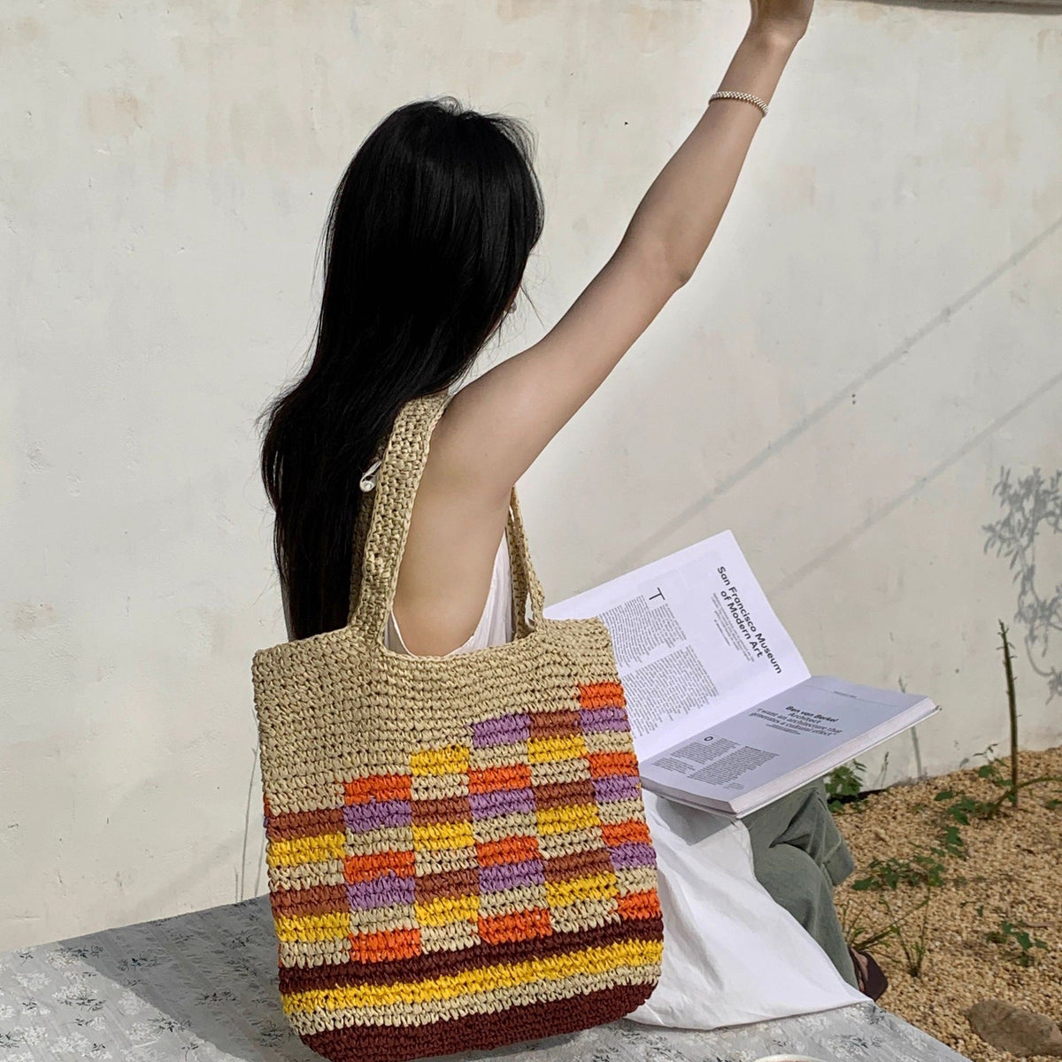 Siopsrl | Hand-knotted summer tote Siopsrl