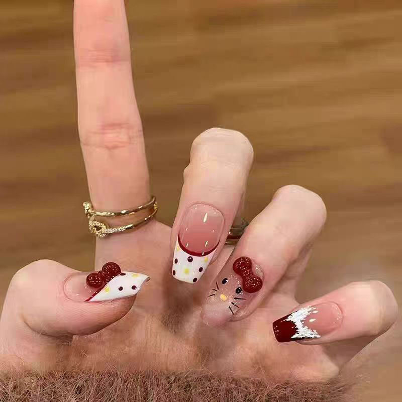 Siopsrl | Glossy Press-On Nail Extensions Siopsrl