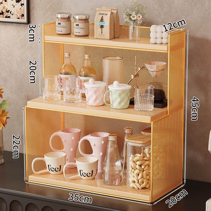 Siopsrl | Three-Tiered Metal Kitchen Storage Rack Siopsrl