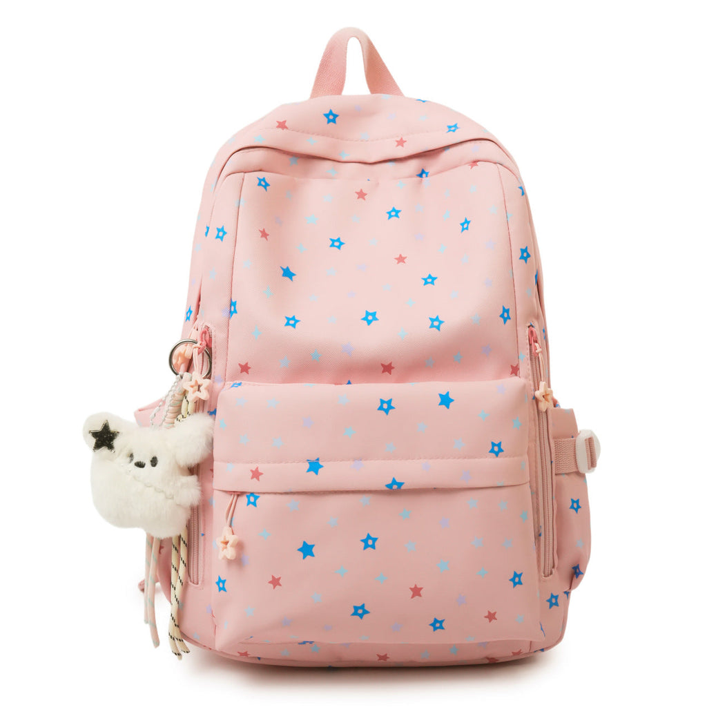 Siopsrl | Backpack with Playful Star Pattern and Practical Storage Compartment Siopsrl