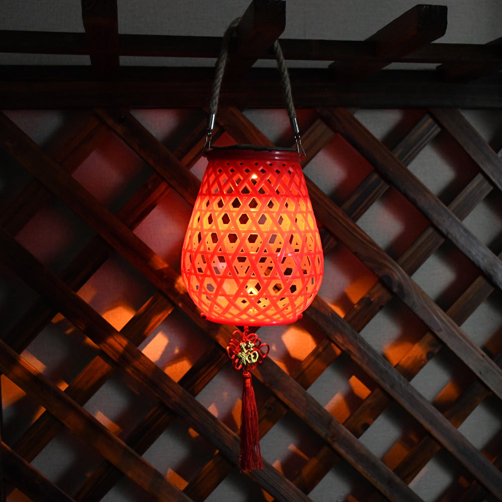 Siopsrl | Decorative Woven Lantern With Rope Handle Siopsrl