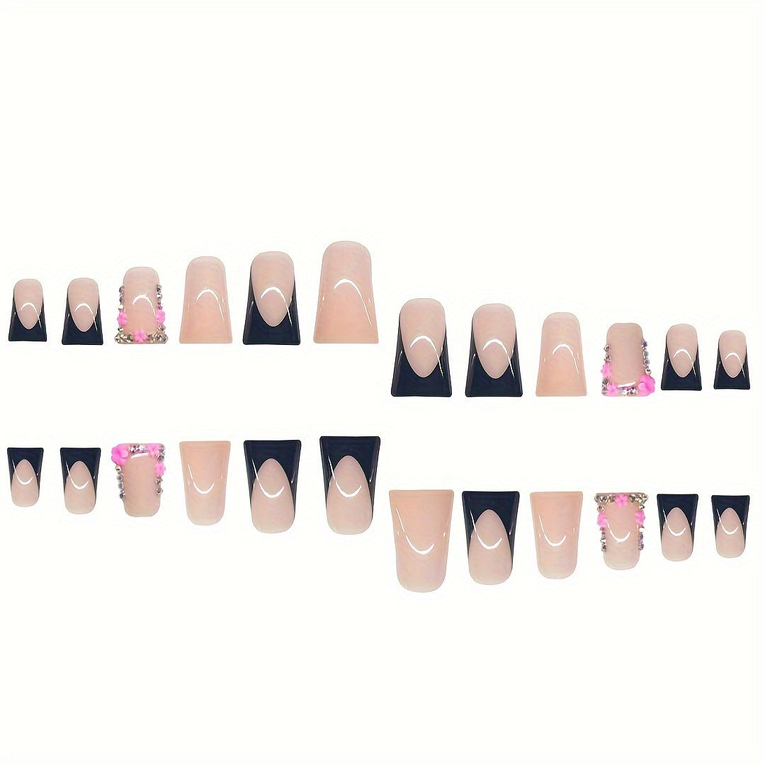 Siopsrl | Luxury Floral Decorative Press-On Nails Siopsrl