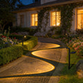 Solar Pathway Stake Lights With Ring Projection LED And High-Efficiency Solar Panel Siopsrl