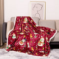 Fun Holiday-Themed Plush Fleece Blanket