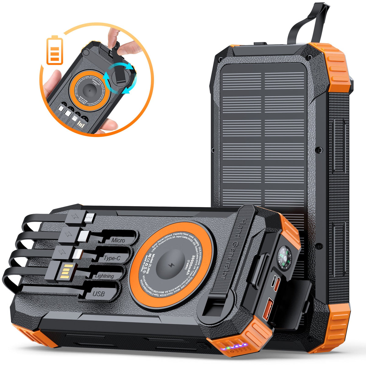 Siopsrl | Solar Powerbank with High Speed Charging Function Siopsrl