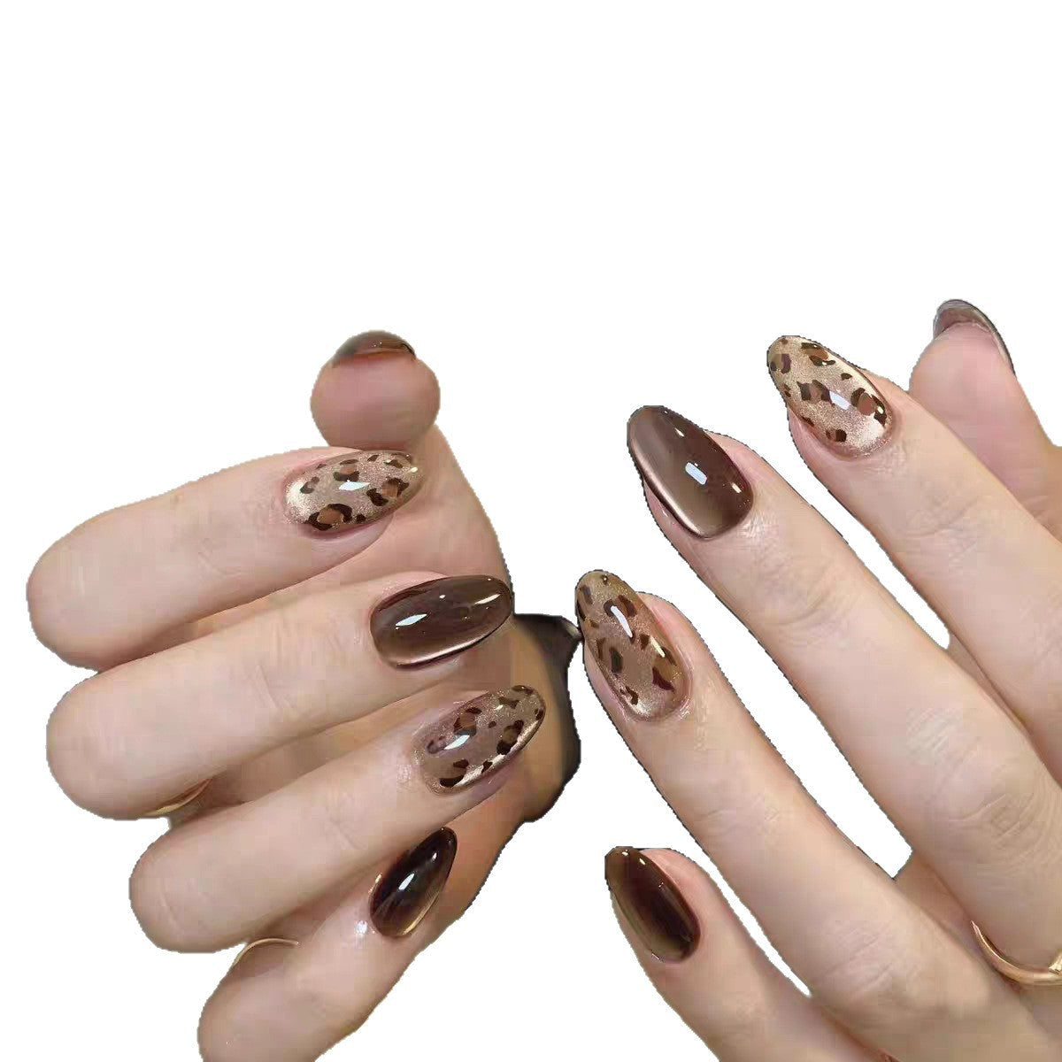 Siopsrl | Artificial Nails in Elegant Leopard Pattern Siopsrl