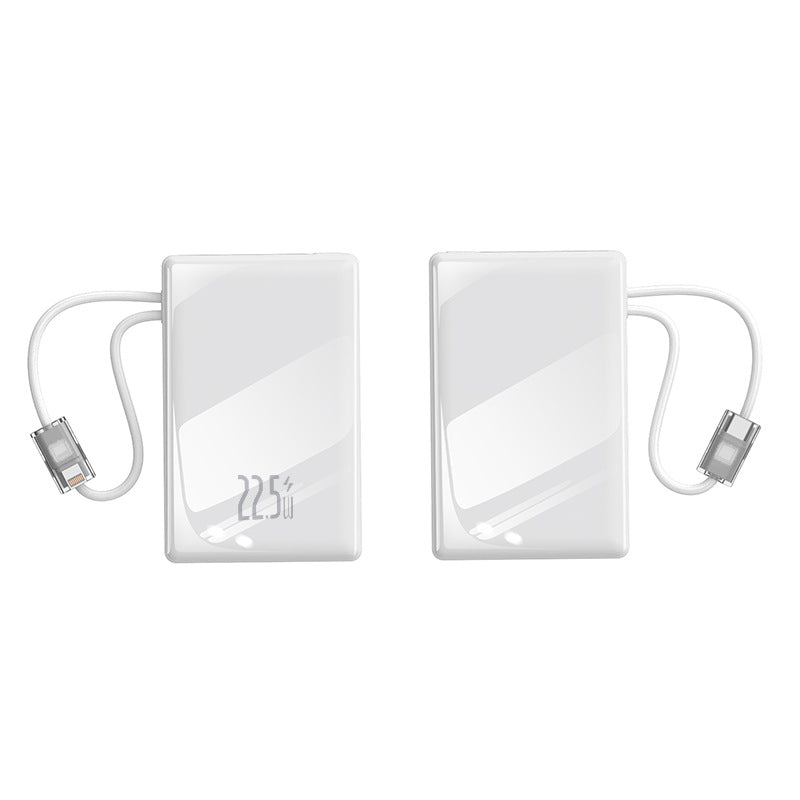 Siopsrl | compact power bank with integrated cable and digital charging display Siopsrl