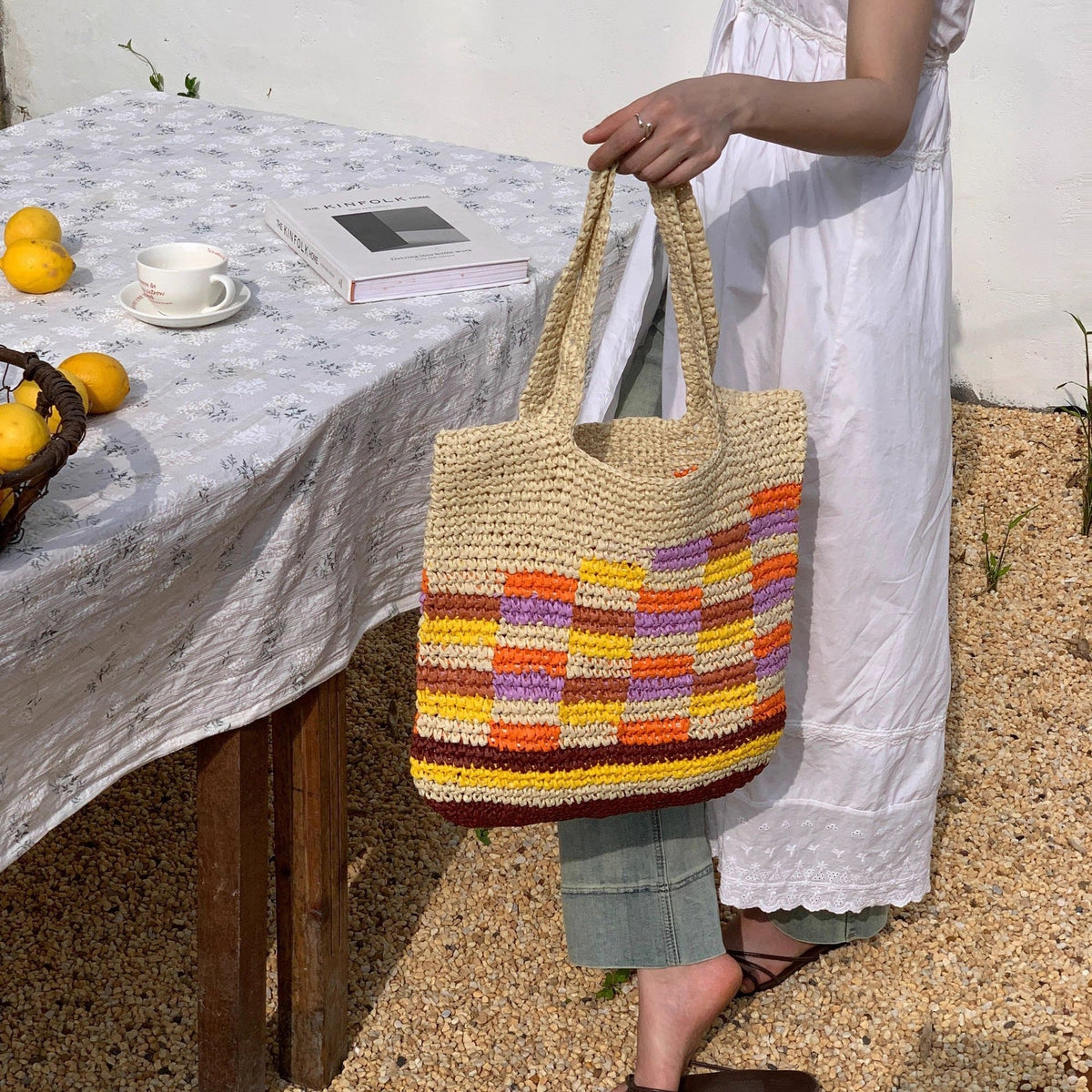 Siopsrl | Hand-knotted summer tote Siopsrl