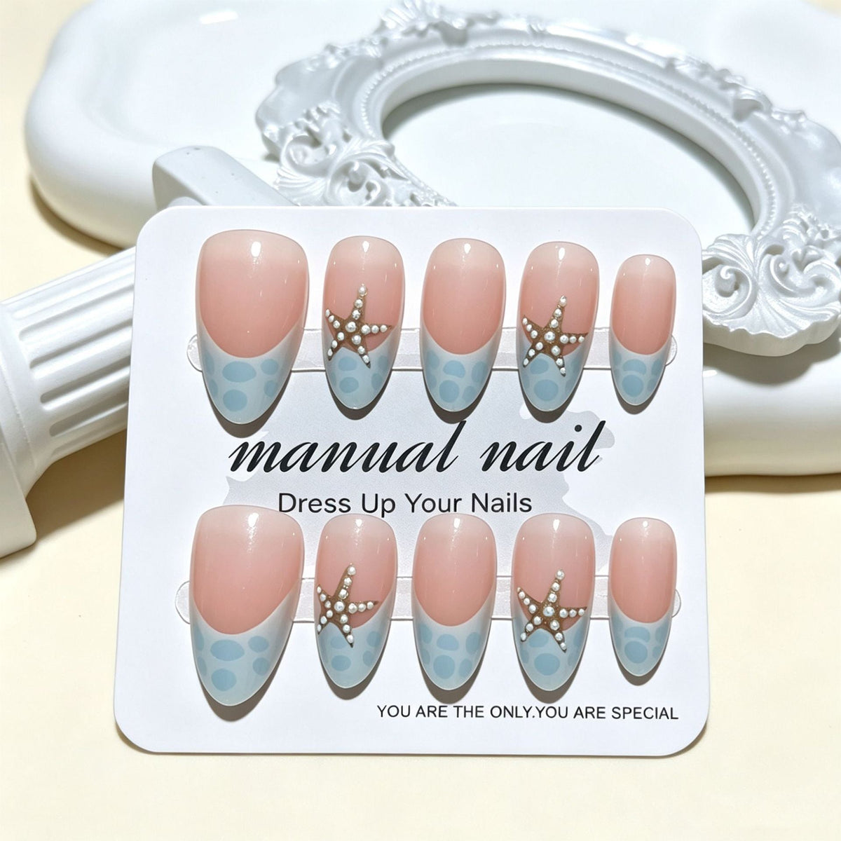 Siopsrl | Nautical-Themed Decorative Press-On Nail Tips Siopsrl