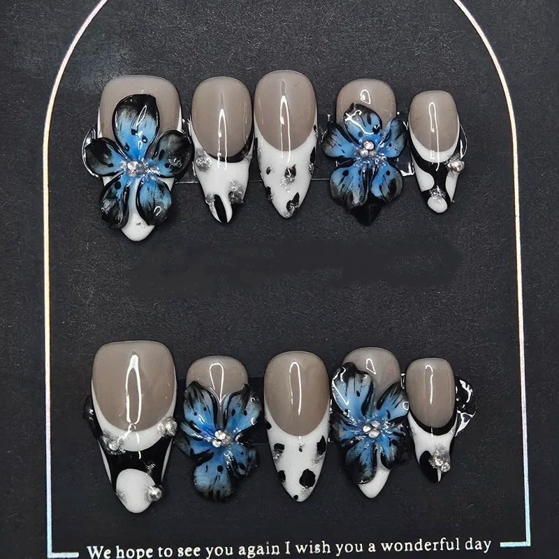 Siopsrl | Nature-Themed Artistic Press-On Nail Set Siopsrl