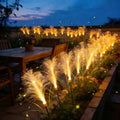 Solar Fiber Optic Garden Pathway Lights With Warm LED Flexible Stakes Siopsrl