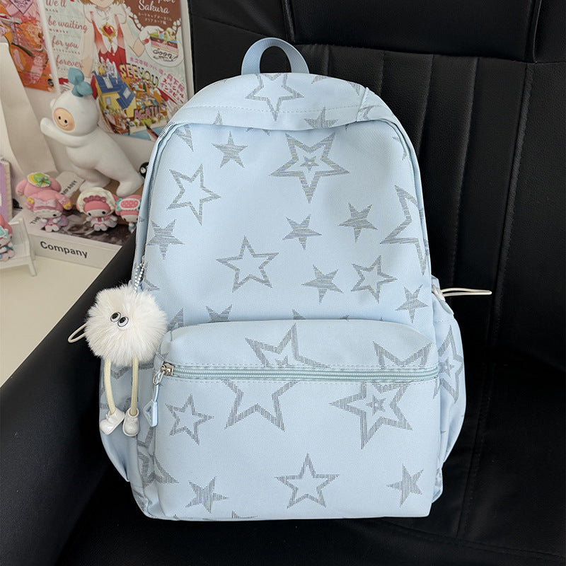 Siopsrl | Star-Embellished Casual Backpack Siopsrl