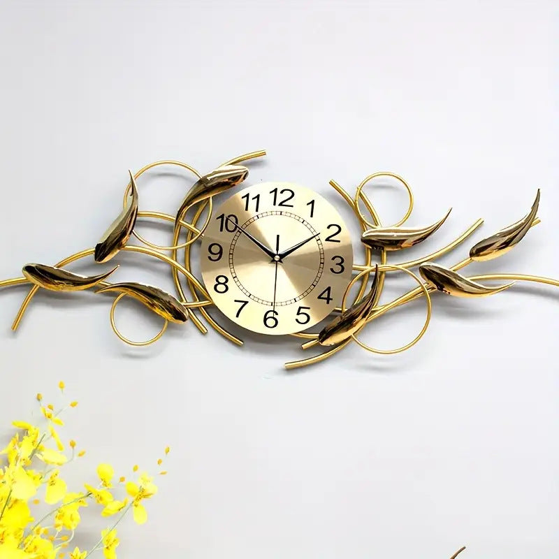 Ornate Decorative Metal Wall Clock Siopsrl