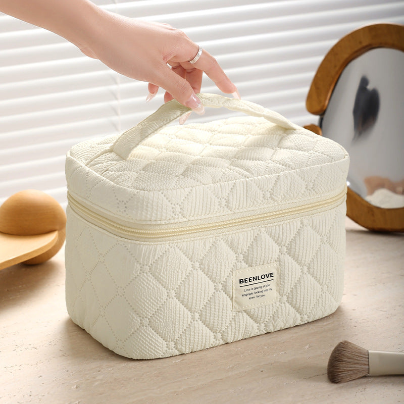 Siopsrl | Quilted Multi-Compartment Makeup Organizer Siopsrl