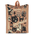 Halloween-Themed Cozy Fleece Blanket