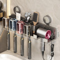 Siopsrl | Wall-Mounted Hair Tool Organizer with Storage Compartment Siopsrl