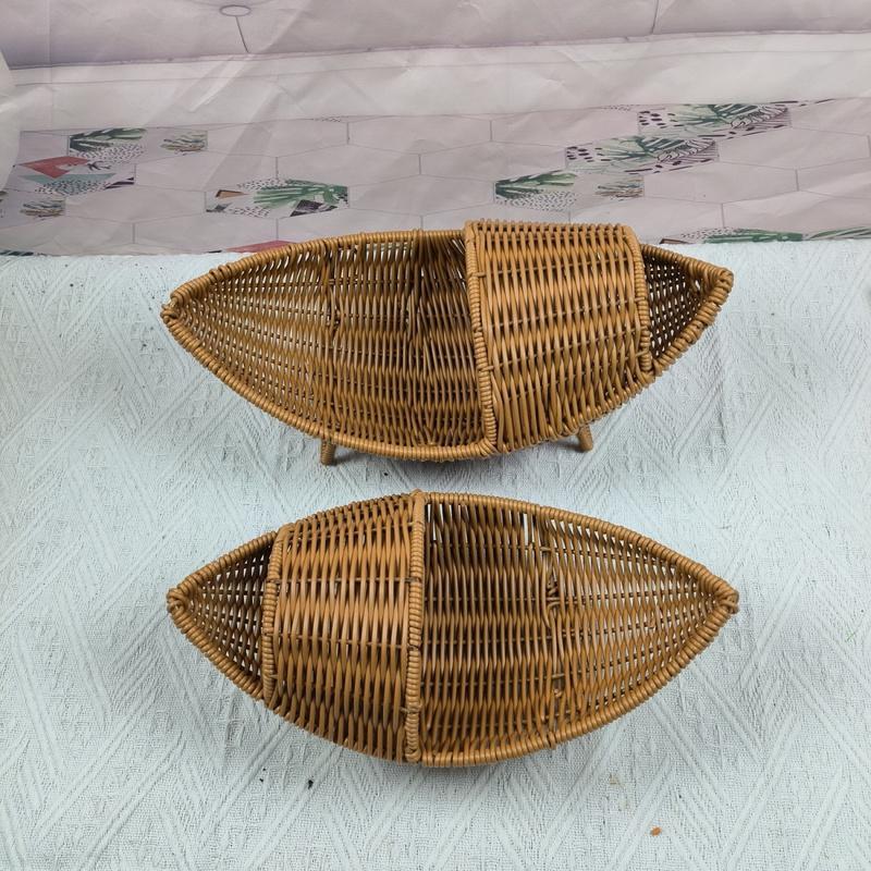 Siopsrl | Decorative Woven Boat-Shaped Basket Siopsrl