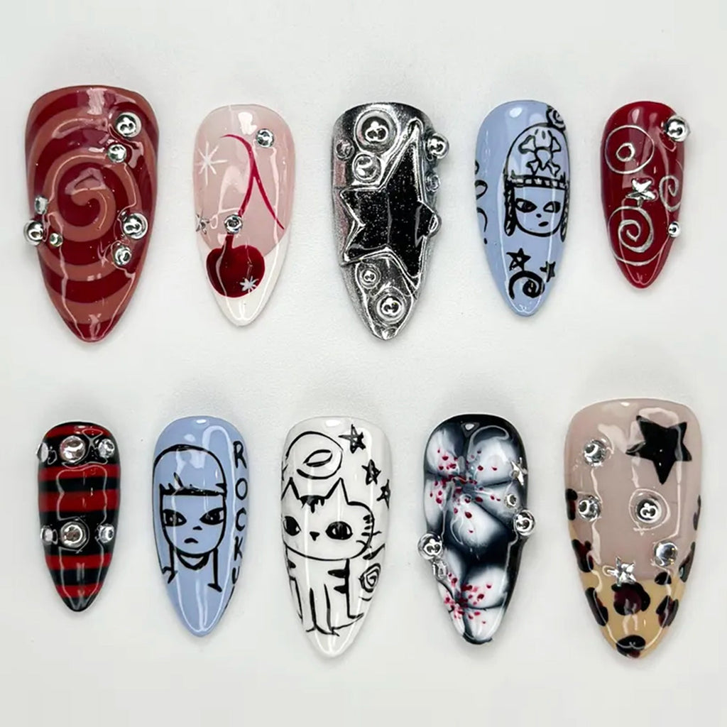 Creative Halloween Nail Art Set with Creepy Designs Siopsrl