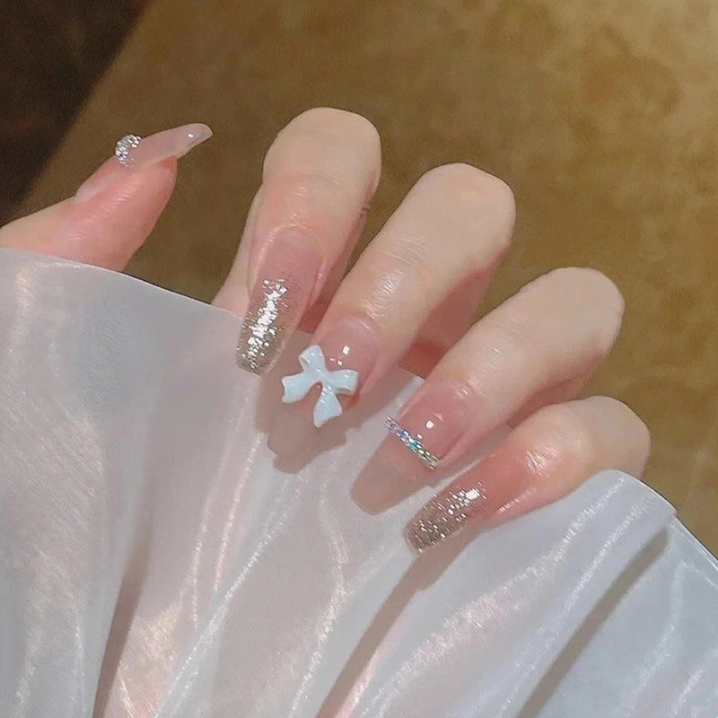 Siopsrl | Artificial nails with glamorous pearl details Siopsrl