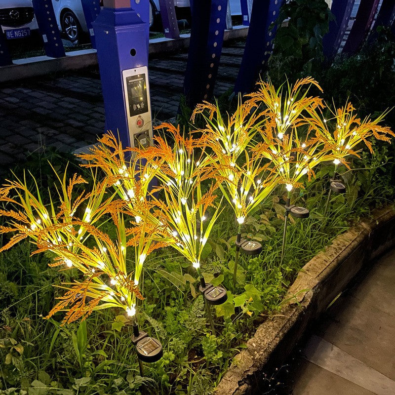 Siopsrl | Solar LED Ornamental Grass Pathway Stake Lights With Integrated Solar Panel Siopsrl
