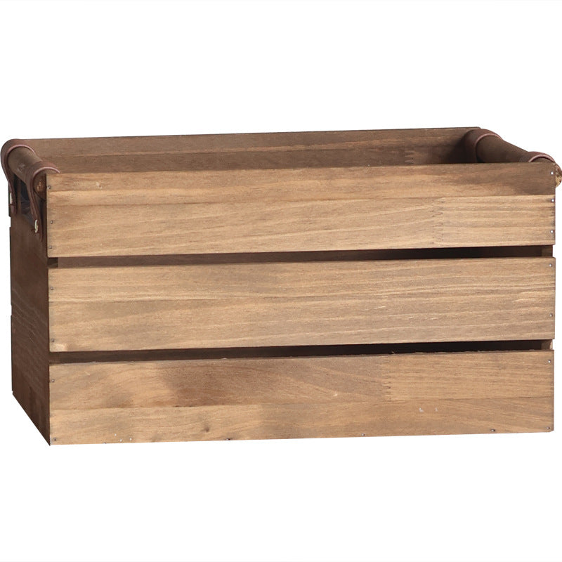 Elegant storage basket made of solid wood Siopsrl