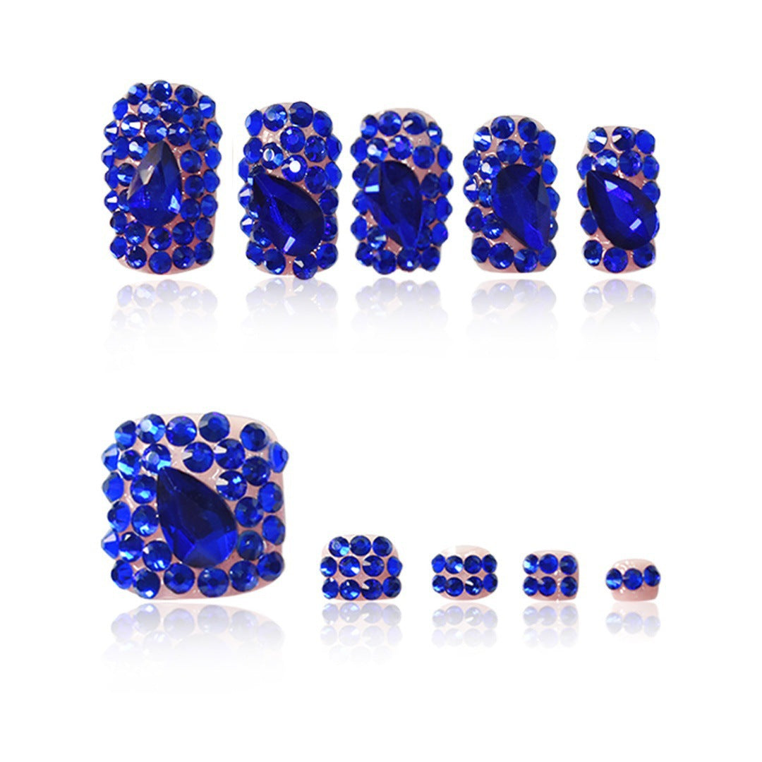 Siopsrl | Decorative Rhinestone-Embellished Press-On Nails Siopsrl