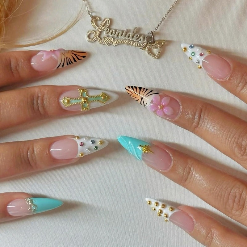 Siopsrl | Animal-Inspired Press-On Nail Art Set Siopsrl