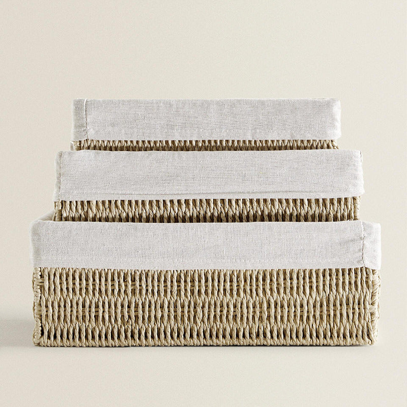 Natural storage basket with removable lining Siopsrl