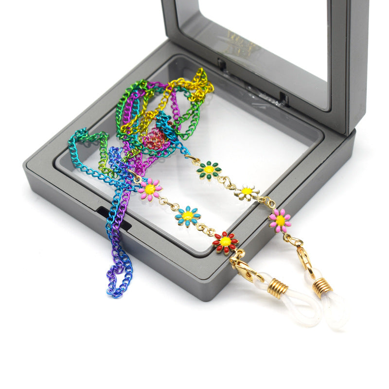 Siopsrl | Floral Patterned Eyewear Chain Siopsrl