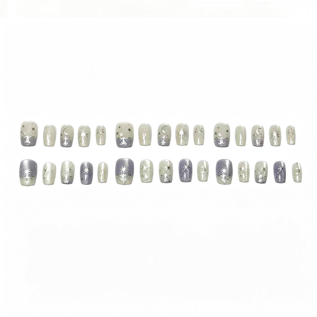 Siopsrl | Celestial Themed Press-On Nail Set Siopsrl