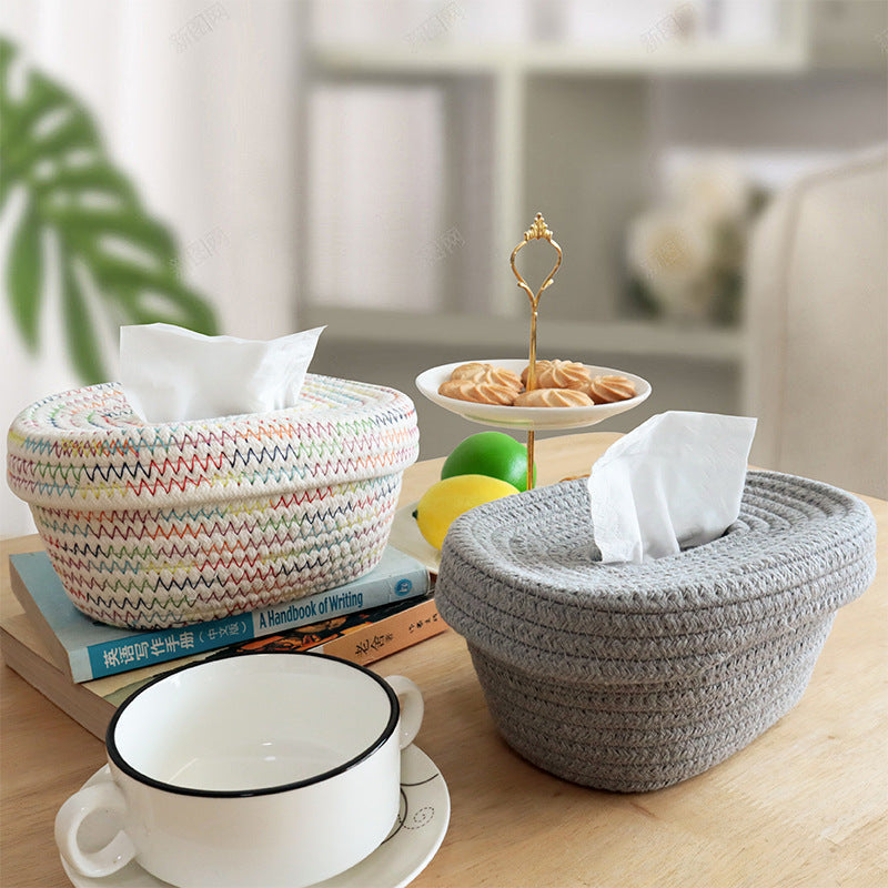 Decorative Woven Tissue Basket