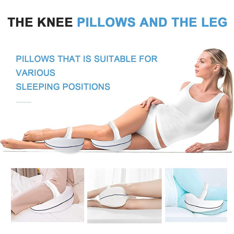 Siopsrl | Ergonomic Contoured Memory Foam Knee Pillow with Adjustable Strap Siopsrl