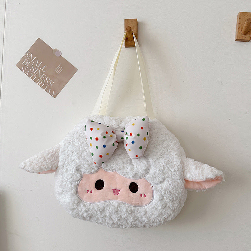 Siopsrl | Plush Backpack with Cute Lamb Design Siopsrl