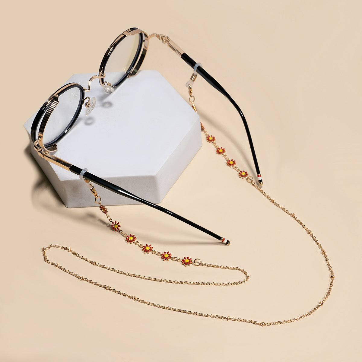 Siopsrl | Floral Chain Eyewear Holder Siopsrl