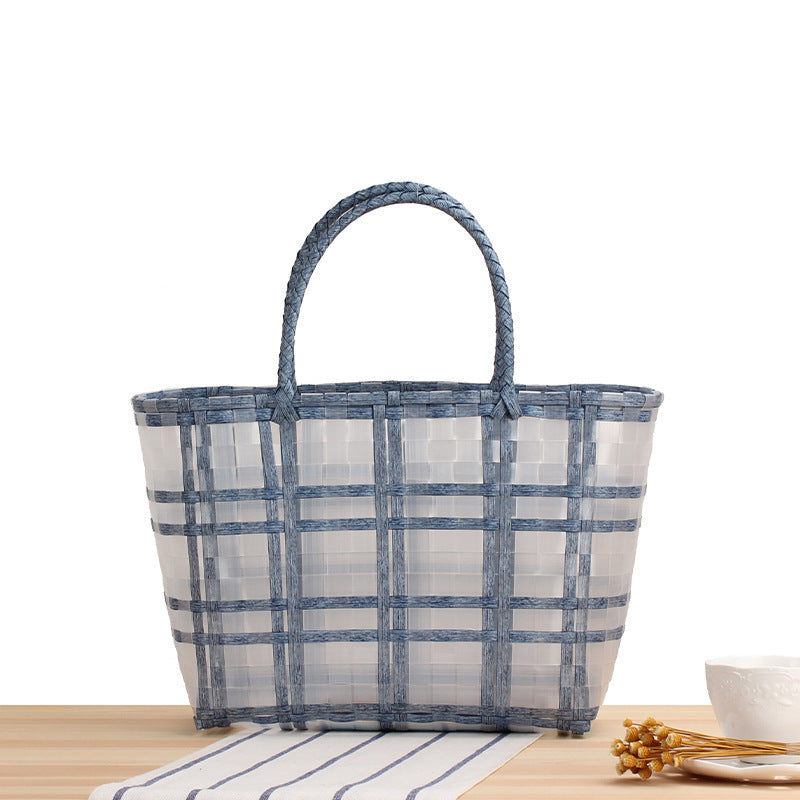 Siopsrl | Modern basket bag with refined stripes Siopsrl