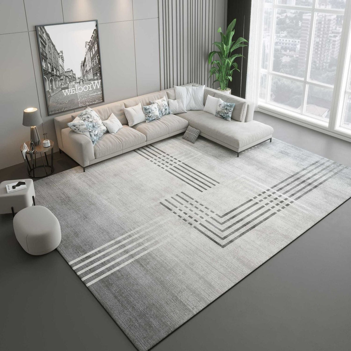 Siopsrl | Modern Minimalist Geometric Area Rug Siopsrl