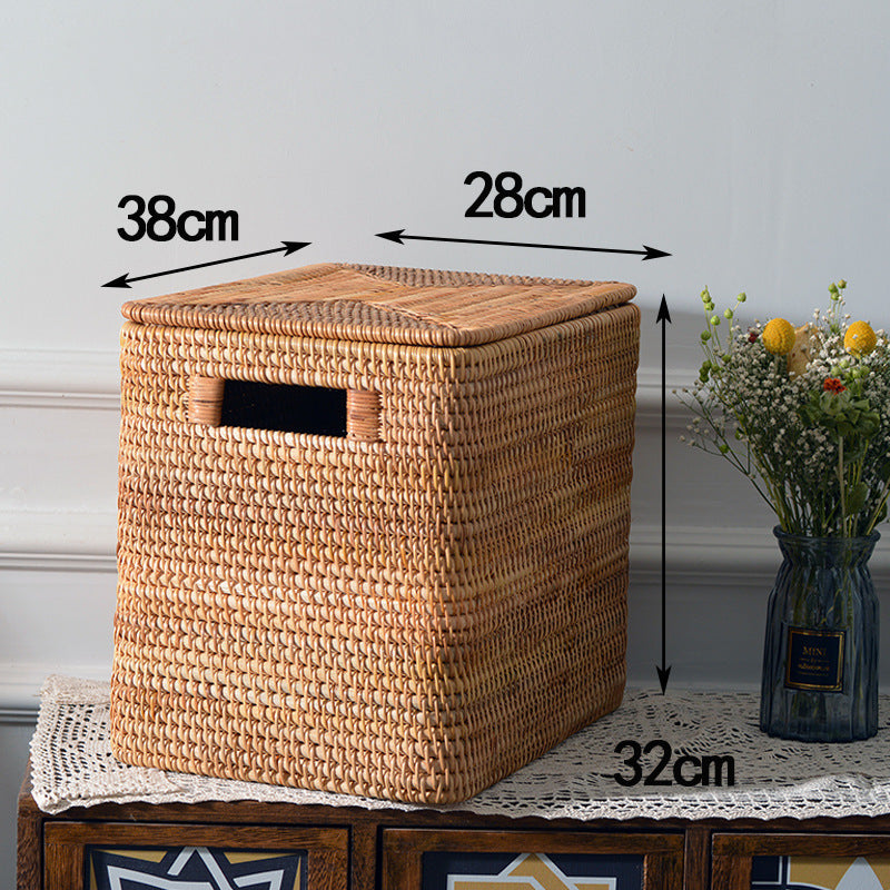 Women rectangular rattan storage basket Siopsrl