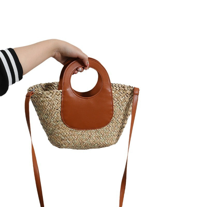 Siopsrl | Fashionable handbag with combined leather handle Siopsrl