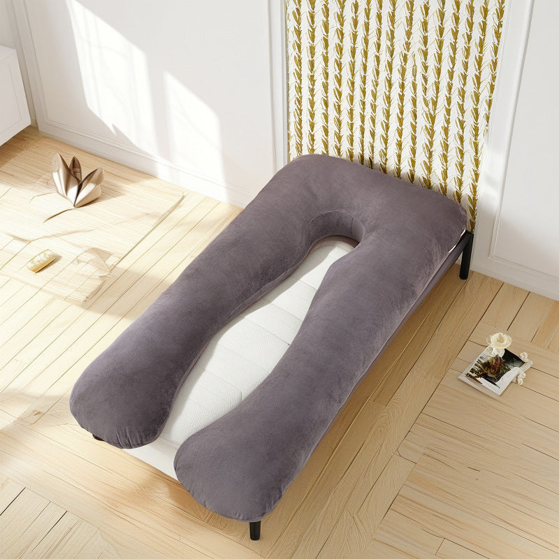 Siopsrl | Full-Body U-Shaped Maternity Support Pillow With Removable Velour Cover