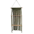 Siopsrl | Macrame Hanging Wall Shelf Organizer With Tiered Wooden Ledges And Decorative Fringe