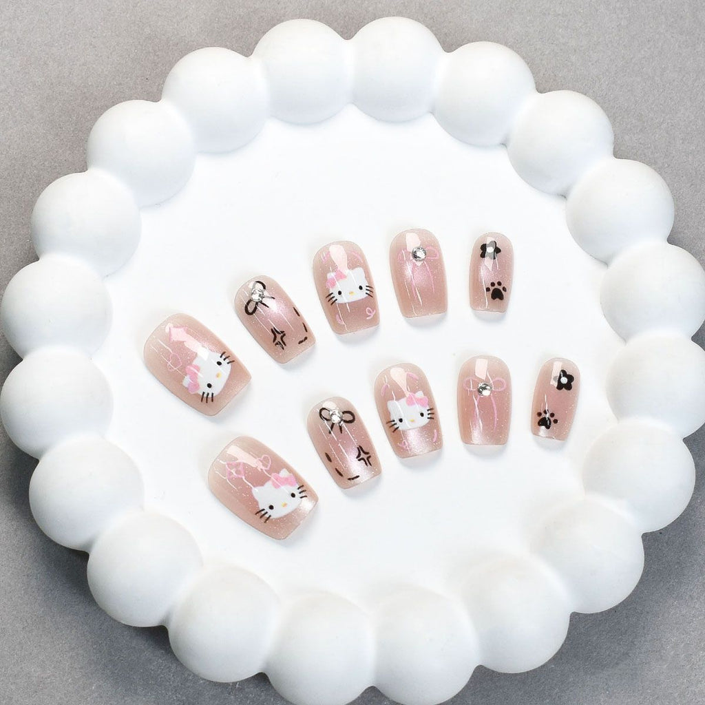 Siopsrl | Playful Character-Themed Press-On Nail Set Siopsrl